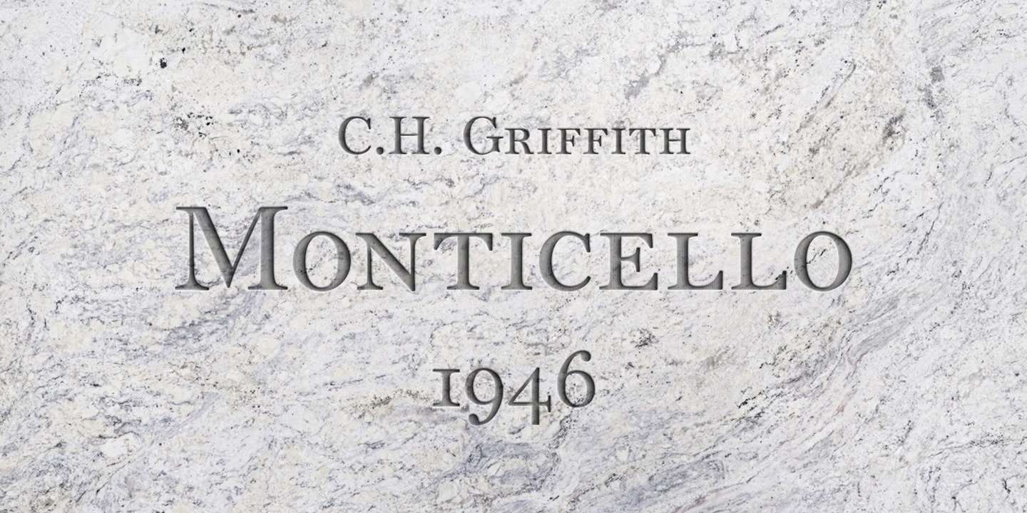 Example font Monticello #1